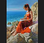 Vladimir Volegov Famous Paintings - Seaside Sonnet